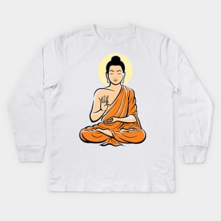 Buddha Kids Long Sleeve T-Shirt